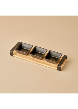 BELLA MAISON Zestaw w kolorze czarno-brązowym do serwowania ze sklepu Limango Polska w kategorii Misy i tace dekoracyjne - zdjęcie 189345821