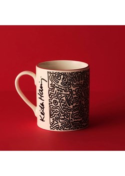 BELLA MAISON Kubek "Keith Haring" w kolorze biało-czarnym do kawy - 390 ml ze sklepu Limango Polska w kategorii Dzbanki i zaparzacze - zdjęcie 189345831