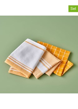 BELLA MAISON Ściereczki (3 szt.) "Juno" w kolorze biało-żółtym do naczyń - 65 x 45 cm ze sklepu Limango Polska w kategorii Ścierki kuchenne - zdjęcie 189345853