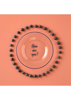 BELLA MAISON Talerz "You Pasta" w kolorze granatowym do serwowania - Ø 19 cm ze sklepu Limango Polska w kategorii Misy i tace dekoracyjne - zdjęcie 189345894