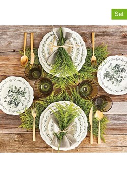 BELLA MAISON 24-częściowy zestaw "Isabella" w kolorze zielono-białym ze sklepu Limango Polska w kategorii Naczynia - zdjęcie 189345934