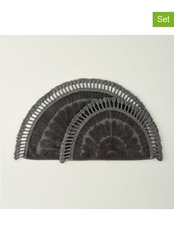 BELLA MAISON Dywaniki łazienkowe (2 szt.) "Sunshine" w kolorze antracytowym ze sklepu Limango Polska w kategorii Akcesoria łazienkowe - zdjęcie 189346030