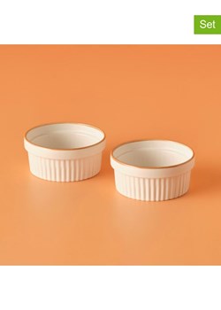 BELLA MAISON Foremki (2 szt.) "Vislo" w kolorze kremowym do piekarnika - wys. 5 x Ø 11 cm ze sklepu Limango Polska w kategorii Naczynia - zdjęcie 189346113