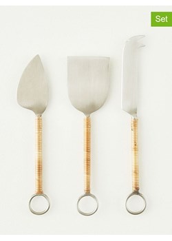 BELLA MAISON 3-częściowy zestaw w kolorze srebrno-beżowym do sera ze sklepu Limango Polska w kategorii Akcesoria kuchenne - zdjęcie 189346234