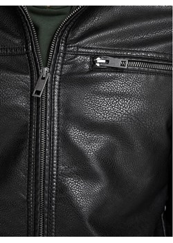 Jack & Jones Kurtka z imitacji skóry Rocky 12147218 Czarny Regular Fit ze sklepu MODIVO w kategorii Kurtki męskie - zdjęcie 189346513