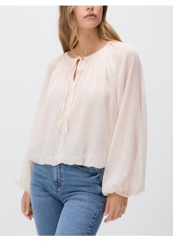 Reserved - Bluzka z wiązaniem - pastelowy róż ze sklepu Reserved w kategorii Bluzki damskie - zdjęcie 189348172