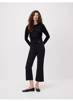 Reserved - Spodnie z bawełną - czarny ze sklepu Reserved w kategorii Spodnie damskie - zdjęcie 189348183