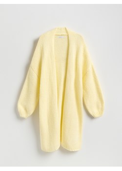 Reserved - Długi kardigan - jasnożółty ze sklepu Reserved w kategorii Swetry damskie - zdjęcie 189348772