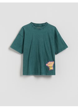 Reserved - T-shirt z nadrukiem - morski ze sklepu Reserved w kategorii T-shirty chłopięce - zdjęcie 189348854