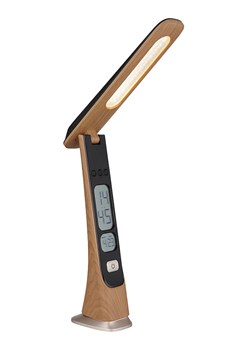 Globo lighting Lampa stołowa LED "Averie" w kolorze brązowym - 24,5 x 31,4 x 5,7 cm ze sklepu Limango Polska w kategorii Oświetlenie - zdjęcie 189349194