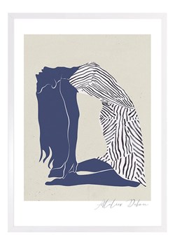 Ars Longa Druk artystyczny "Female Body Tilted" w ramce - 70 x 50 cm ze sklepu Limango Polska w kategorii Obrazy - zdjęcie 189349480