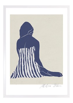 Ars Longa Druk artystyczny "Pensive Woman Abstract" w ramce - 70 x 50 cm ze sklepu Limango Polska w kategorii Obrazy - zdjęcie 189349483