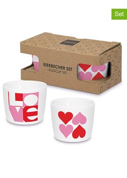 ppd Kieliszki (2 szt.) w kolorze różowo-czerwonym na jajka - wys. 4,8 x Ø 5 cm ze sklepu Limango Polska w kategorii Naczynia - zdjęcie 189351914