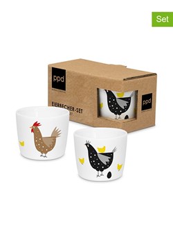 ppd Kieliszki (2 szt.) w kolorze białym na jajka - wys. 4,2 x Ø 5,4 cm ze sklepu Limango Polska w kategorii Naczynia - zdjęcie 189351920