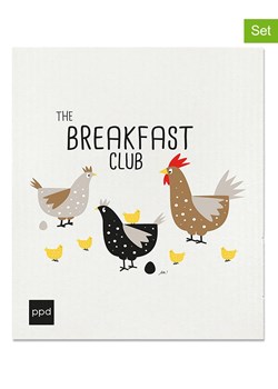 ppd Ściereczki gąbkowe ( 2 szt.) w kolorze białym ze wzorem - 20 x 17 cm ze sklepu Limango Polska w kategorii Ścierki kuchenne - zdjęcie 189351933