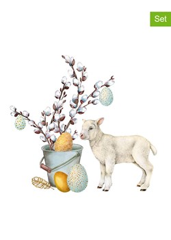 ppd Serwetki (40 szt.) "White Easter" w kolorze białym ze wzorem ze sklepu Limango Polska w kategorii Akcesoria kuchenne - zdjęcie 189351943