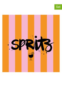 ppd Serwetki (40 szt.) "Formart Spritz" w kolorze pomarańczowo-jasnoróżowym ze sklepu Limango Polska w kategorii Akcesoria kuchenne - zdjęcie 189351954