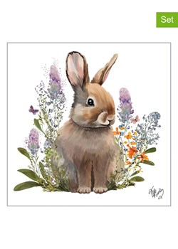 ppd Serwetki (40 szt.) "Belle Bunny" w kolorze białym ze wzorem ze sklepu Limango Polska w kategorii Akcesoria kuchenne - zdjęcie 189351982