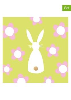 ppd Serwetki (40 szt.) "Flower Bunny" w kolorze zielonym ze sklepu Limango Polska w kategorii Akcesoria kuchenne - zdjęcie 189352013