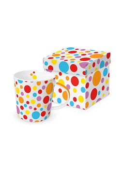 ppd Kubek jumbo "Dots " w kolorze białym ze wzorem - 400 ml ze sklepu Limango Polska w kategorii Naczynia - zdjęcie 189352031