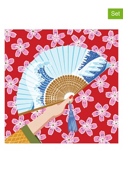 ppd Serwetki (40 szt.) "Nao" w kolorze czerwono-błękitnym ze sklepu Limango Polska w kategorii Akcesoria kuchenne - zdjęcie 189352060