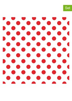 ppd Serwetki (40 szt.) "Art du Point" w kolorze biało-czerwonym ze sklepu Limango Polska w kategorii Akcesoria kuchenne - zdjęcie 189352063