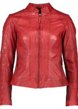 7eleven Skórzana kurtka "Begona" w kolorze czerwonym ze sklepu Limango Polska w kategorii Kurtki damskie - zdjęcie 189352121