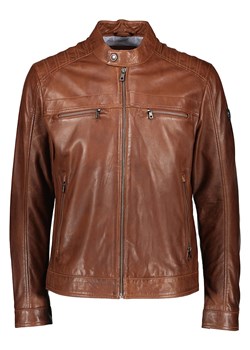 Bugatti Skórzana kurtka w kolorze jasnobrązowym ze sklepu Limango Polska w kategorii Kurtki męskie - zdjęcie 189352232