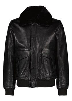 Bugatti Skórzana kurtka w kolorze czarnym ze sklepu Limango Polska w kategorii Kurtki męskie - zdjęcie 189352254