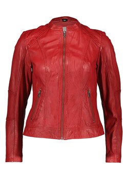 7eleven Skórzana kurtka "Colin" w kolorze czerwonym ze sklepu Limango Polska w kategorii Kurtki damskie - zdjęcie 189352361