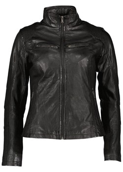 7eleven Skórzana kurtka "Jeany" w kolorze czarnym ze sklepu Limango Polska w kategorii Kurtki damskie - zdjęcie 189352390