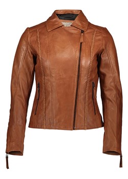7eleven Skórzana kurtka "Jilly" w kolorze karmelowym ze sklepu Limango Polska w kategorii Kurtki damskie - zdjęcie 189352392