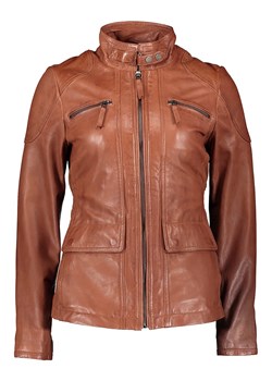 7eleven Skórzana kurtka "Kani" w kolorze karmelowym ze sklepu Limango Polska w kategorii Kurtki damskie - zdjęcie 189352400
