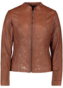 7eleven Skórzana kurtka "Leika" w kolorze jasnobrązowym ze sklepu Limango Polska w kategorii Kurtki damskie - zdjęcie 189352414