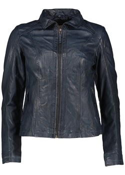7eleven Skórzana kurtka "Pada" w kolorze granatowym ze sklepu Limango Polska w kategorii Kurtki damskie - zdjęcie 189352450