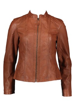7eleven Skórzana kurtka "Palo" w kolorze jasnobrązowym ze sklepu Limango Polska w kategorii Kurtki damskie - zdjęcie 189352452