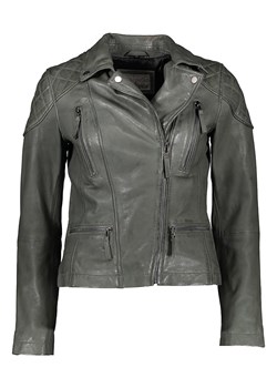 7eleven Skórzana kurtka "Pedi" w kolorze szarym ze sklepu Limango Polska w kategorii Kurtki damskie - zdjęcie 189352454