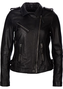 7eleven Skórzana kurtka "Sibi" w kolorze czarnym ze sklepu Limango Polska w kategorii Kurtki damskie - zdjęcie 189352501