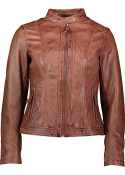 7eleven Skórzana kurtka "Susa" w kolorze jasnobrązowym ze sklepu Limango Polska w kategorii Kurtki damskie - zdjęcie 189352523