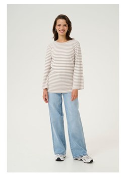 Kaffe Koszulka "Liddy" w kolorze szarobrązowo-białym ze sklepu Limango Polska w kategorii Bluzki damskie - zdjęcie 189352783