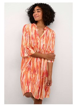 Kaffe Sukienka w kolorze pomarańczowo-czerwono-białym ze sklepu Limango Polska w kategorii Sukienki - zdjęcie 189354283