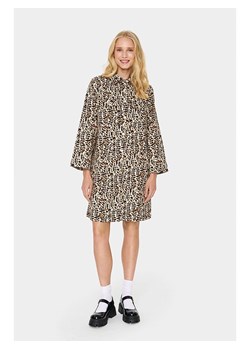 SAINT TROPEZ Sukienka "Zeeka" w kolorze jasnobrązowo-czarno-beżowym ze sklepu Limango Polska w kategorii Sukienki - zdjęcie 189355402