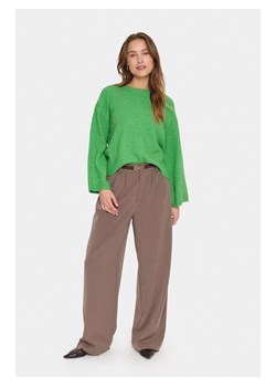 SAINT TROPEZ Sweter w kolorze zielonym ze sklepu Limango Polska w kategorii Swetry damskie - zdjęcie 189355461