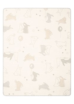 biederlack Kocyk "Little rabbits" w kolorze kremowym dla niemowląt - 100 x 75 cm ze sklepu Limango Polska w kategorii Tekstylia - zdjęcie 189357220