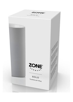 Zone Denmark Kubek łazienkowy "Solo Soft Grey" w kolorze szarym - wys. 10 x Ø 7,6 cm ze sklepu Limango Polska w kategorii Dozowniki do mydła - zdjęcie 189357963