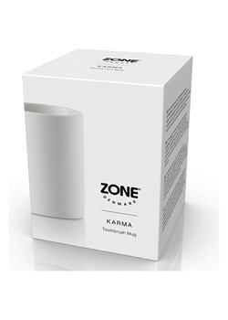 Zone Denmark Kubek łazienkowy "Karma White" w kolorze białym - wys. 10 x Ø 7,6 cm ze sklepu Limango Polska w kategorii Dozowniki do mydła - zdjęcie 189358082