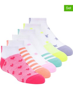 Skechers Skarpety (6 par) w kolorze białym ze wzorem ze sklepu Limango Polska w kategorii Skarpetki dziecięce - zdjęcie 189358582