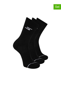 Skechers Skarpety (3 pary) w kolorze czarnym ze sklepu Limango Polska w kategorii Skarpetki męskie - zdjęcie 189358613