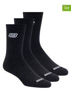 Skechers Skarpety (3 pary) w kolorze czarnym ze sklepu Limango Polska w kategorii Skarpetki męskie - zdjęcie 189358710