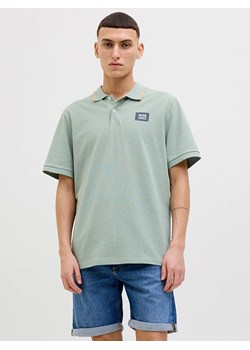 Jack &amp; Jones Koszulka polo w kolorze zielonym ze sklepu Limango Polska w kategorii T-shirty męskie - zdjęcie 189359344